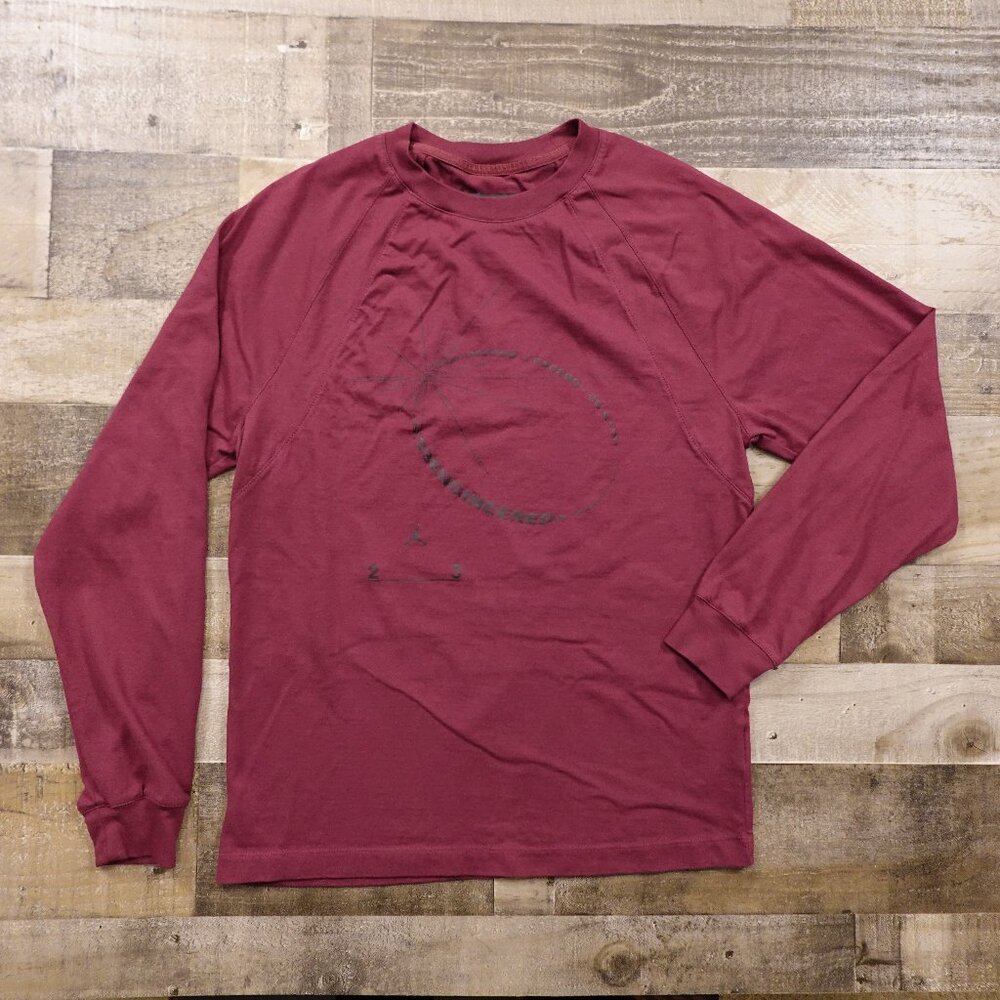 Nike Jordan Engineered Long Sleeve Shirt‎ Men’s Small Burgundy Graphic Tee